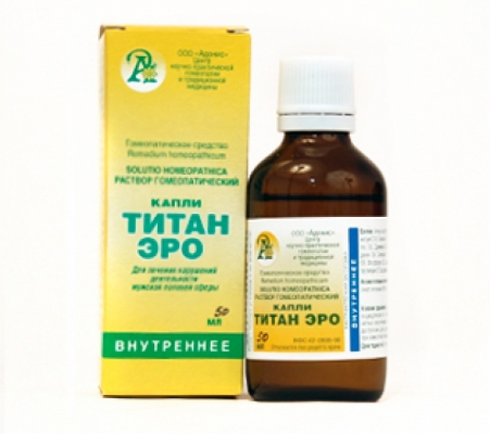 Гомеопатические капли ТИТАН ЭРО (TITAN ERO) 50мл.(Адонис)